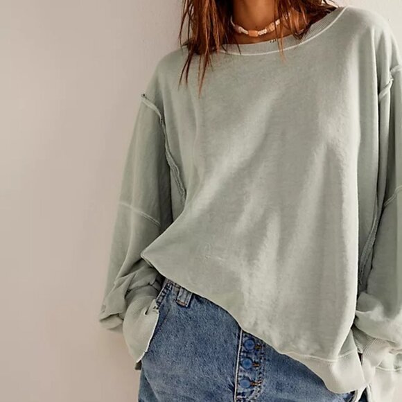 We The Free Camden Sweatshirt / Seaglass